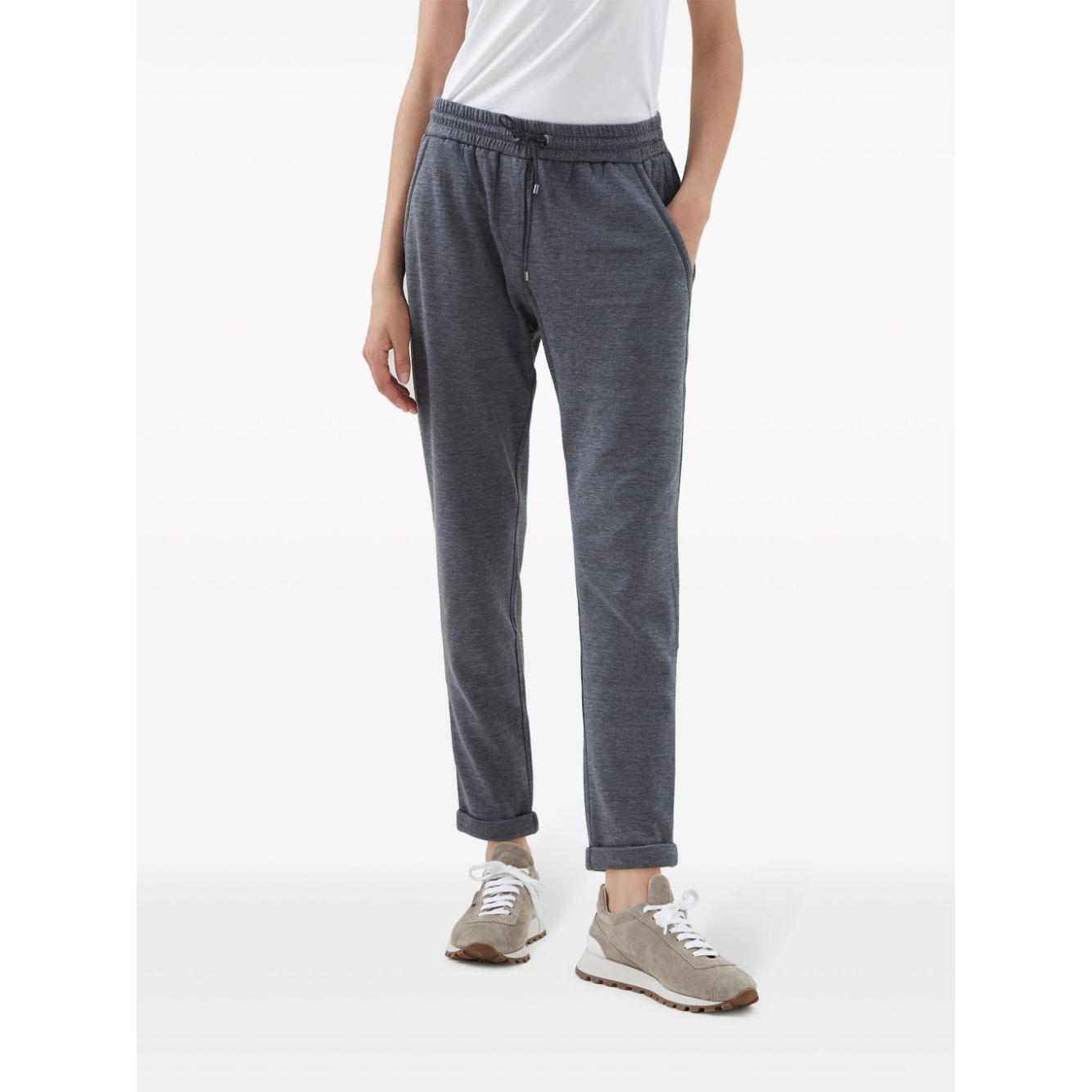 Brunello Cucinelli Trousers Grey Trousers Brunello Cucinelli