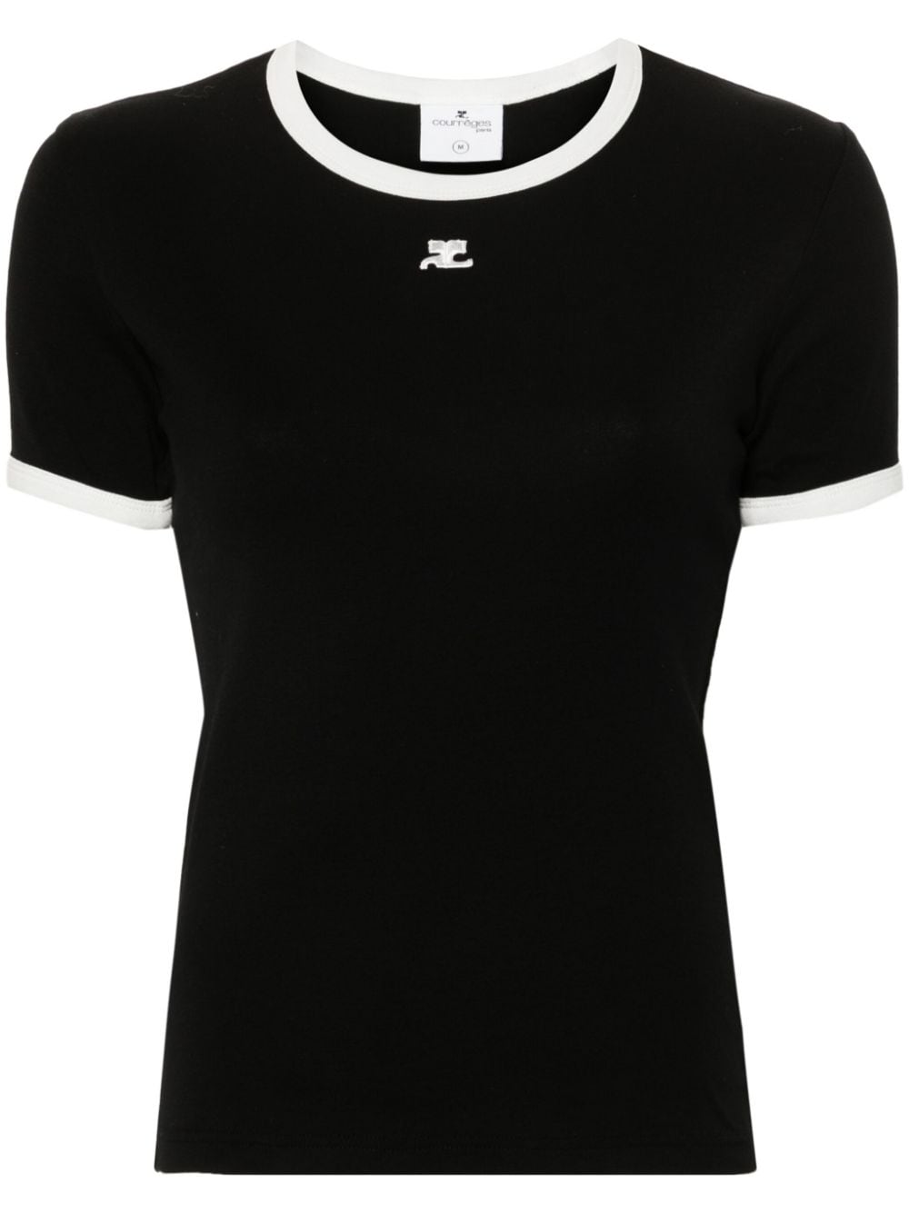 COURREGES PRE T-shirts and Polos Black Topwear Courreges Pre