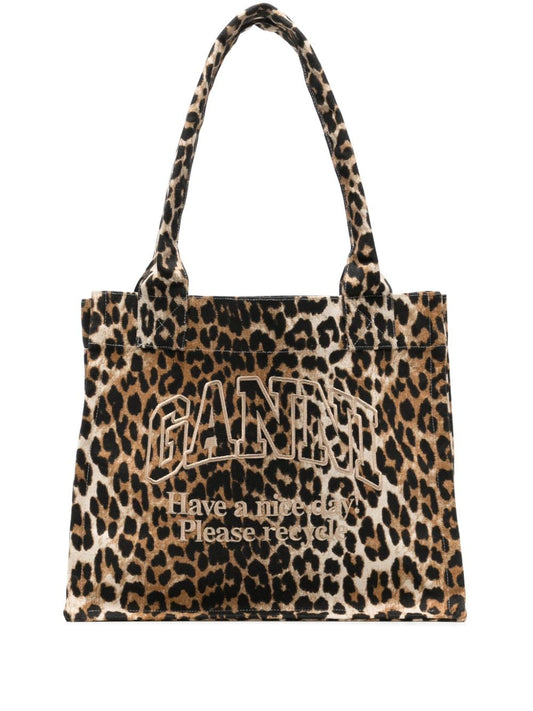 GANNI Bags.. Brown Shopper Ganni