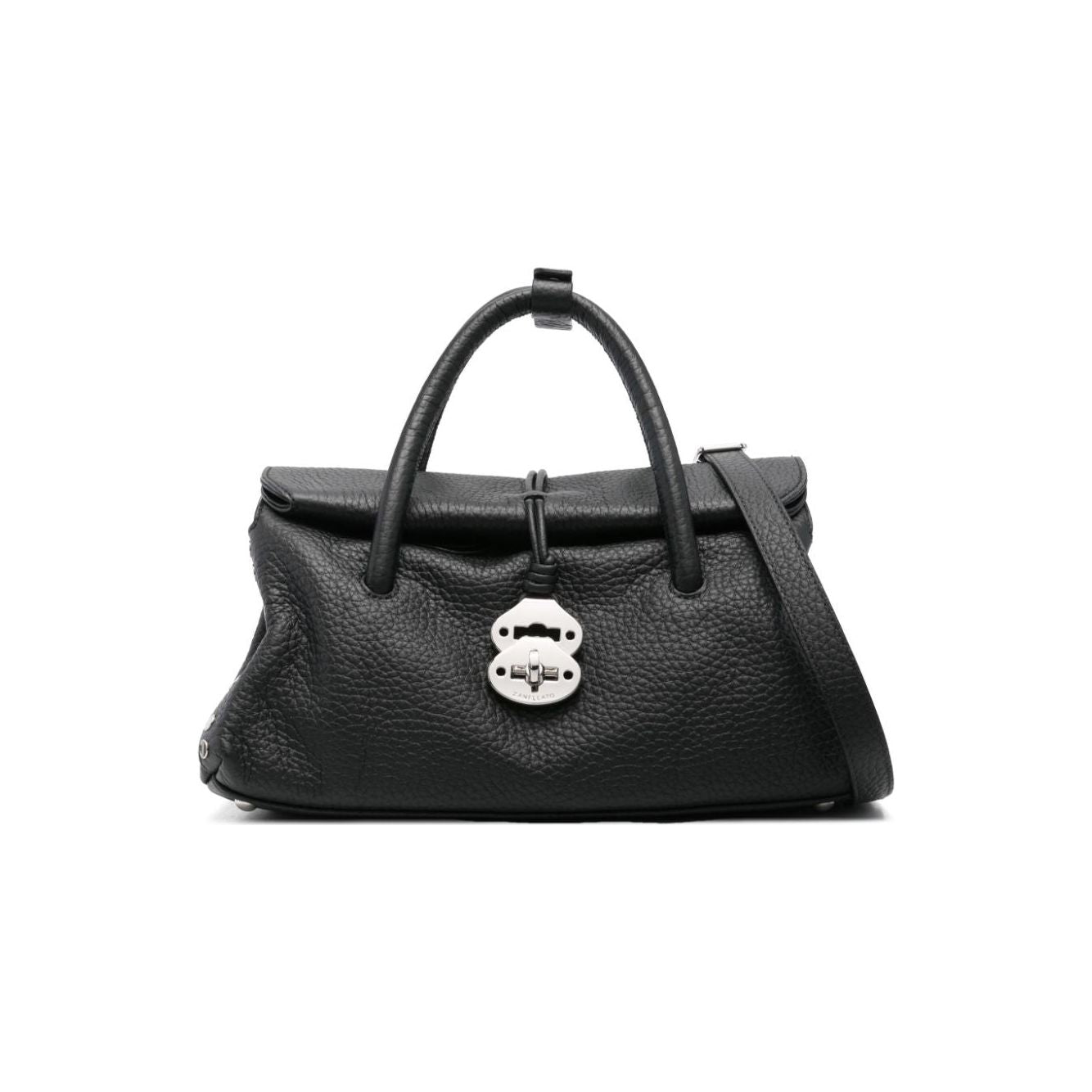 Zanellato Dotta Leather Bag Black Handbag Zanellato