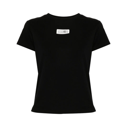 MM6 Maison Margiela T-shirts and Polos Black Topwear MM6 Maison Margiela