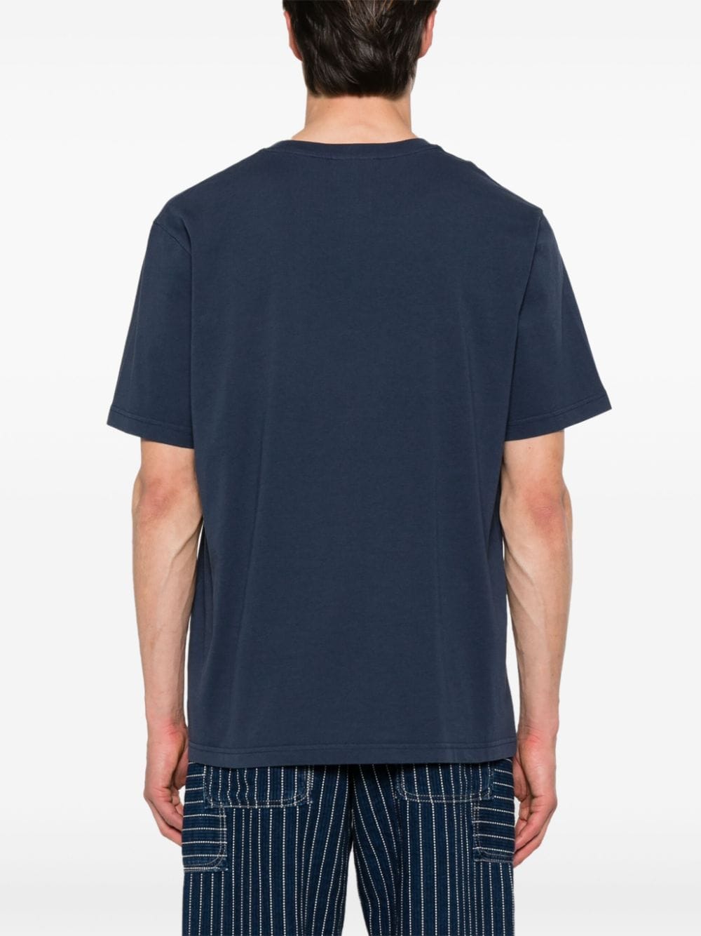 MAISON KITSUNE' T-shirts and Polos Blue Topwear Maison Kitsune