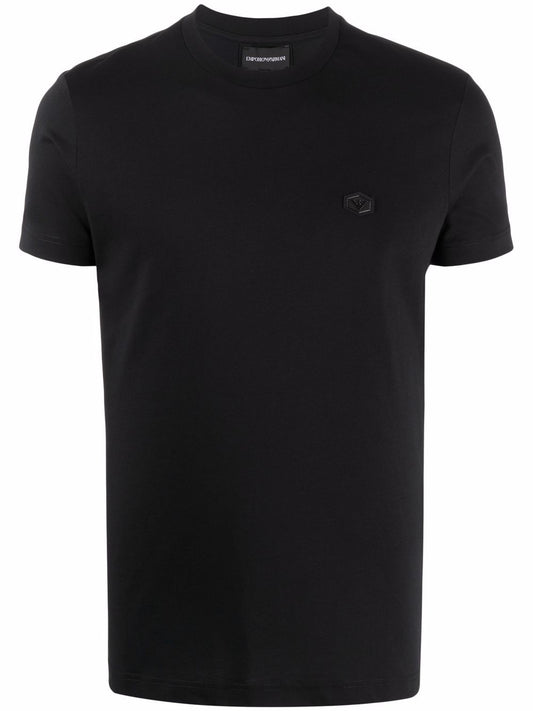 Emporio Armani logo patch short-sleeved T-shirt