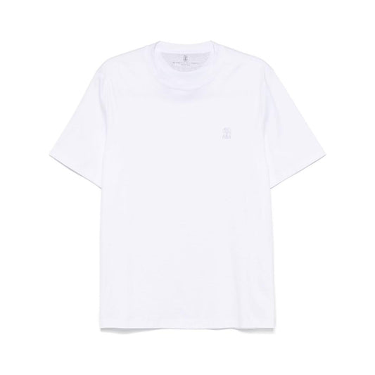 Brunello Cucinelli T-shirts and Polos White Topwear Brunello Cucinelli