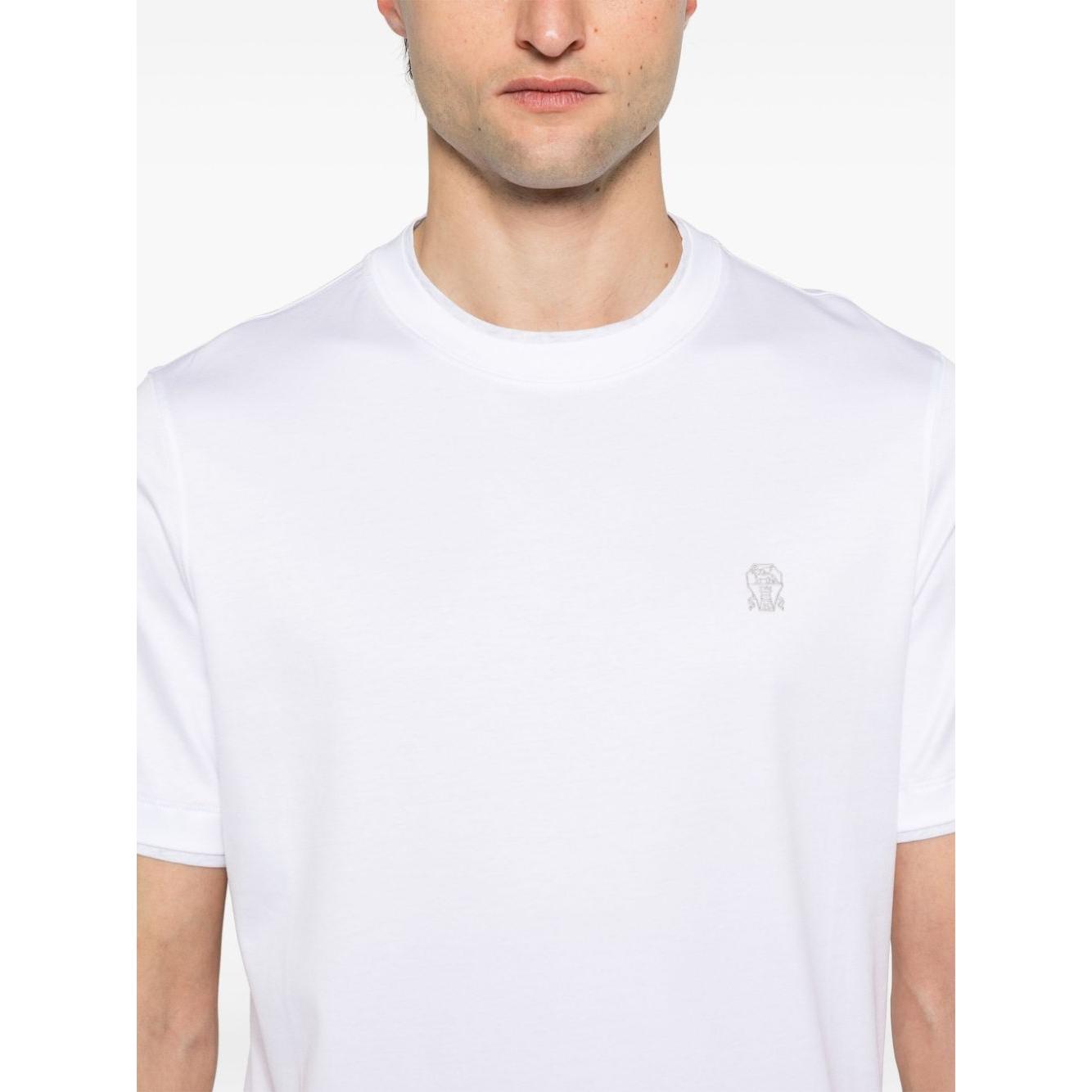 Brunello Cucinelli T-shirts and Polos White Topwear Brunello Cucinelli