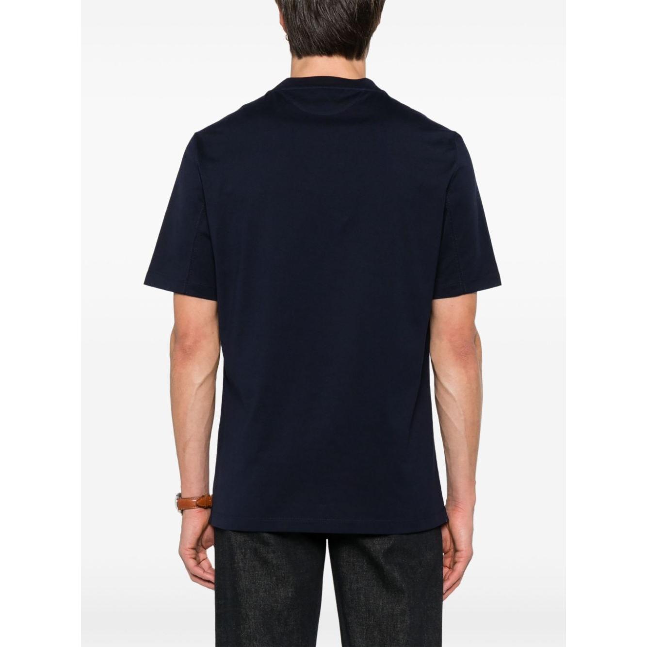 Brunello Cucinelli T-shirts and Polos Blue Topwear Brunello Cucinelli