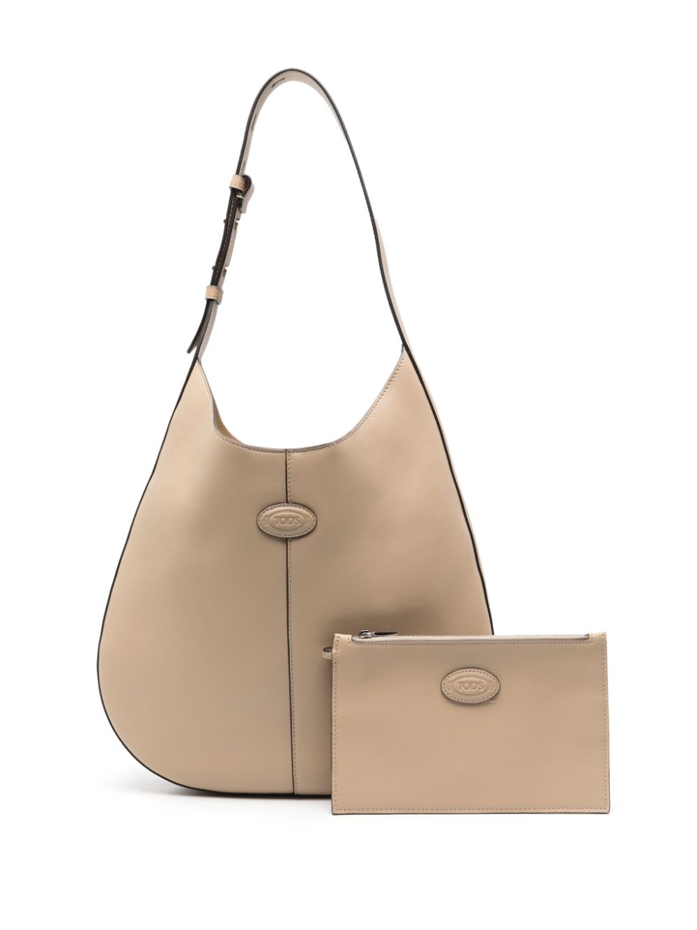 Tod's Woman Beige Di Bag Hobo Shoulder Tod'S