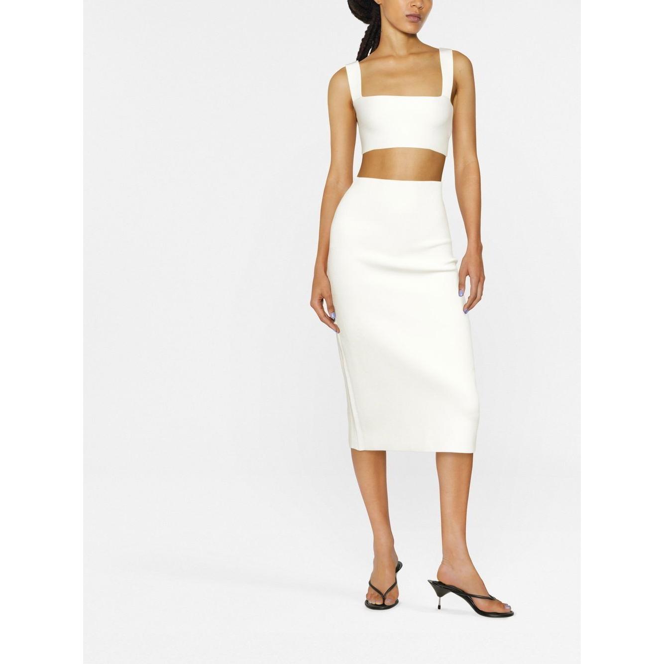 Victoria Beckham Top White Topwear Victoria Beckham