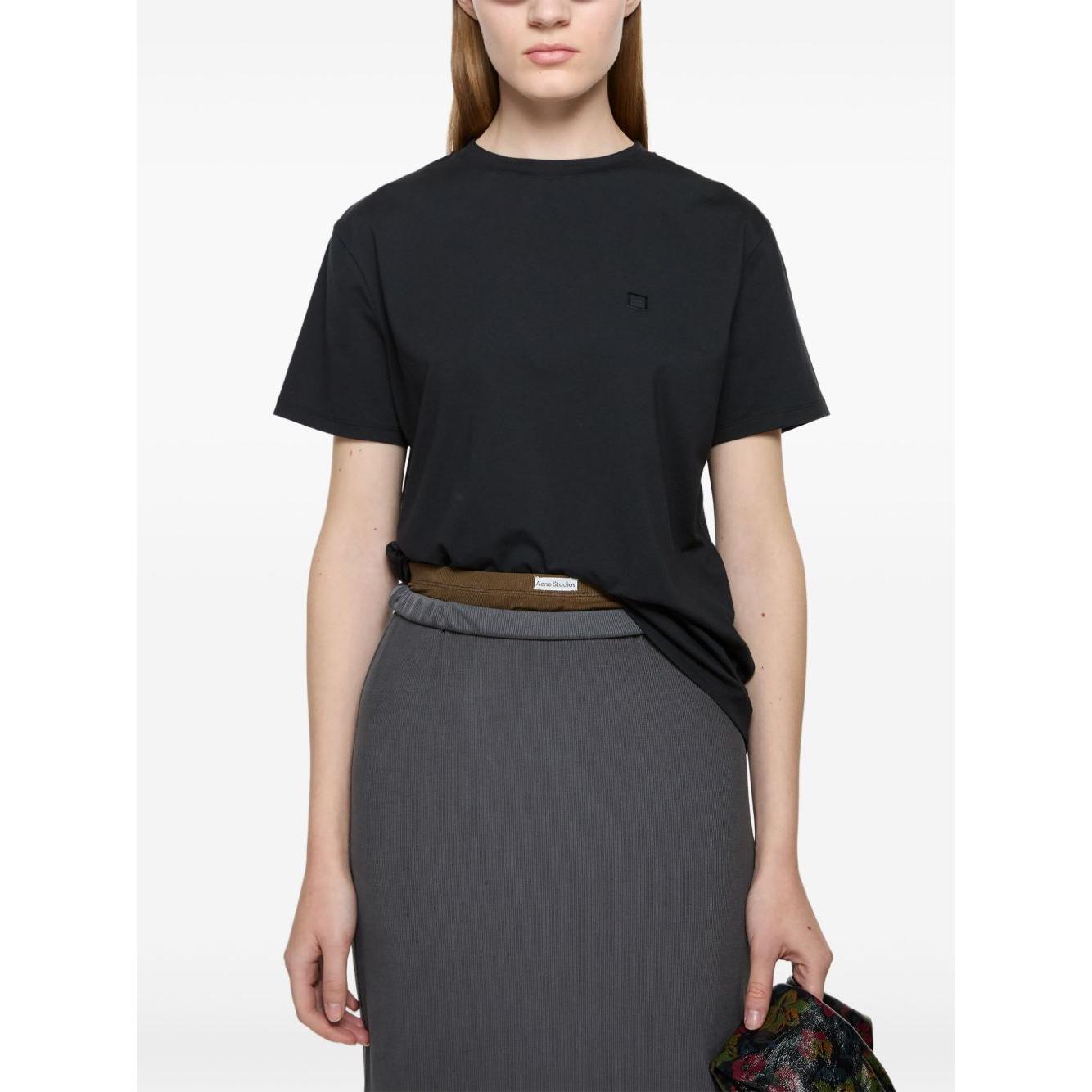 Acne T-shirts and Polos Black Topwear Acne