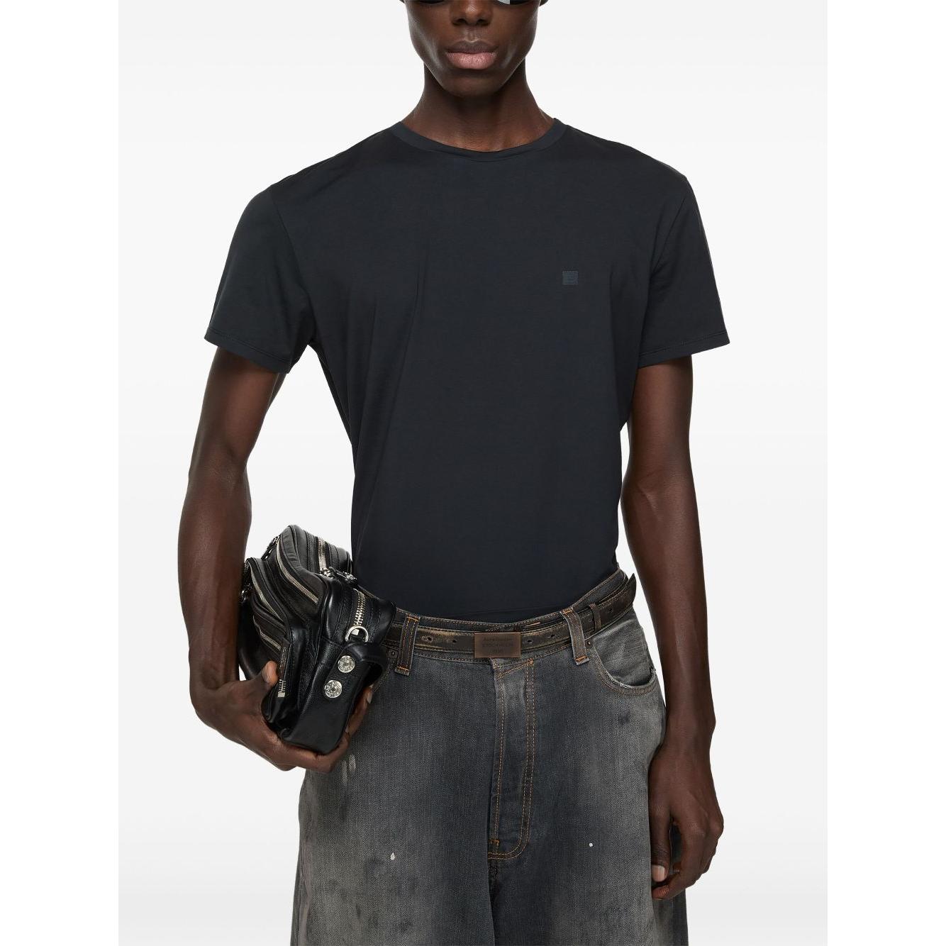 Acne T-shirts and Polos Black Topwear Acne