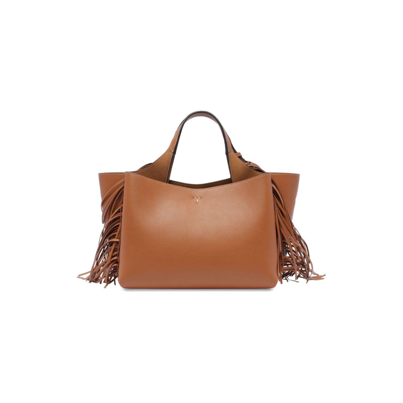 Tod's T Timeless Mini fringed leather tote Shopper Tod'S