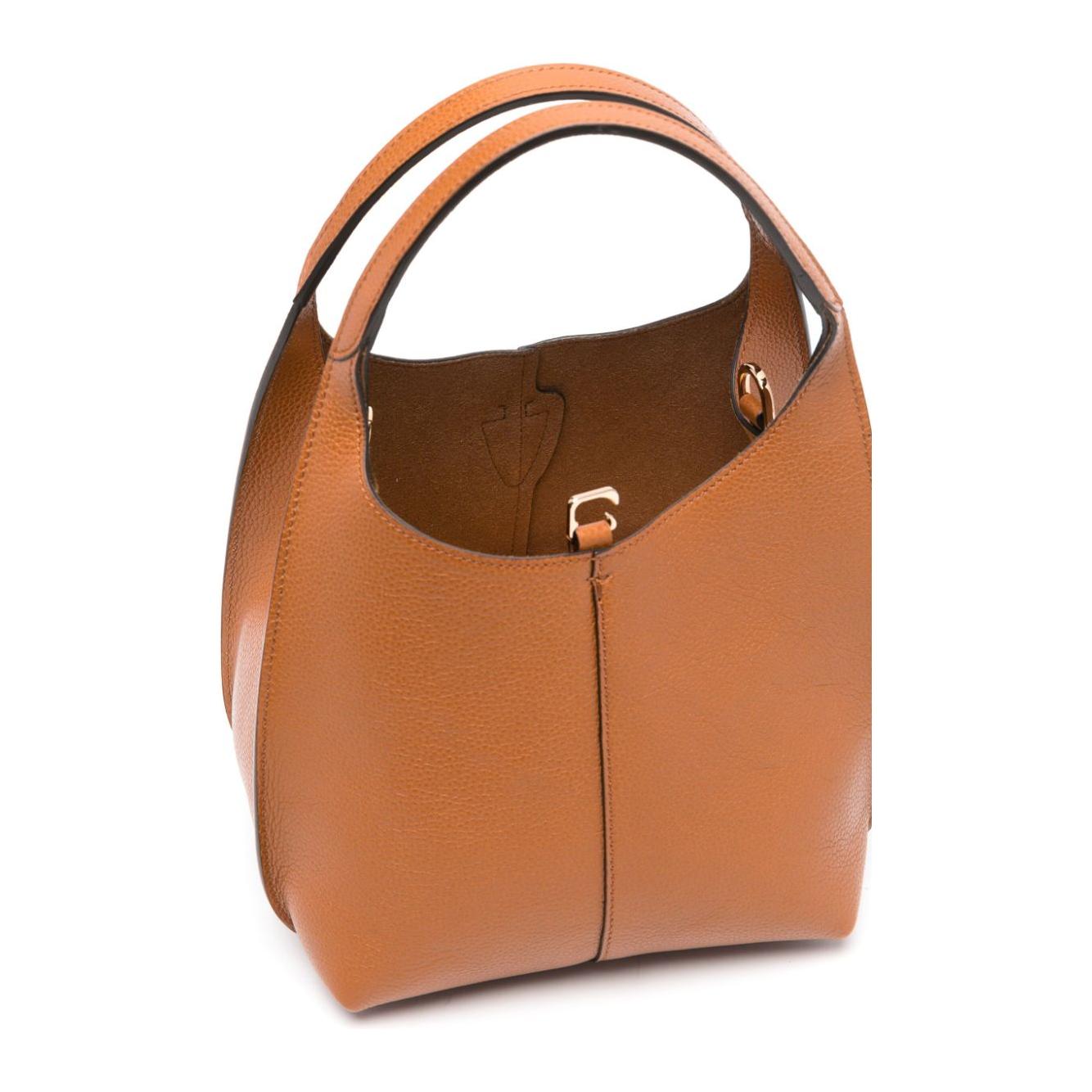 Tod's Mini Leather Tote Bag Brown Shoulder Tod'S