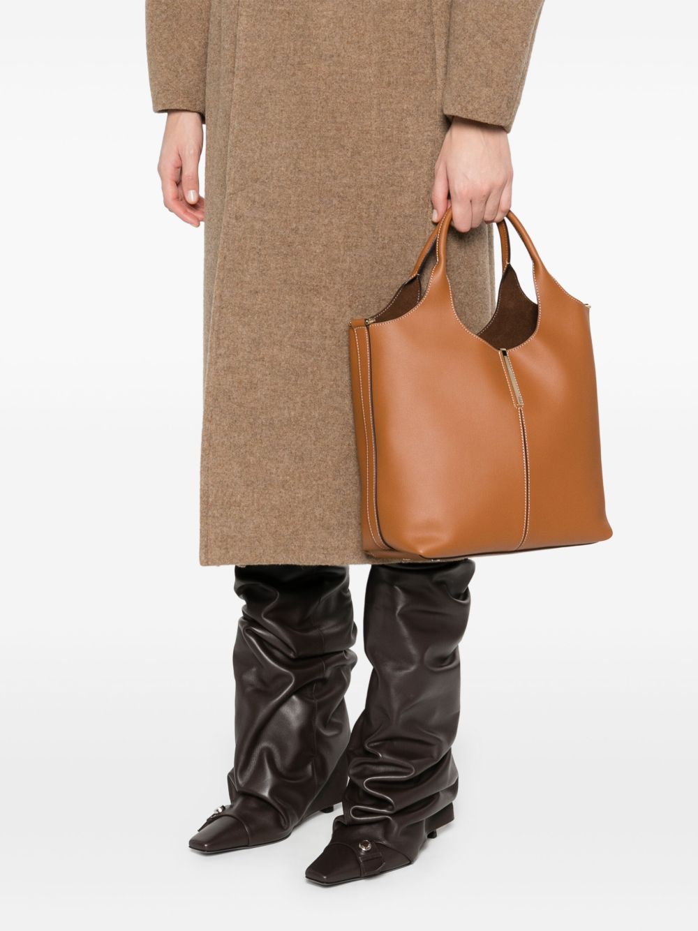 Tod's Bags.. Leather Brown Shopper Tod'S