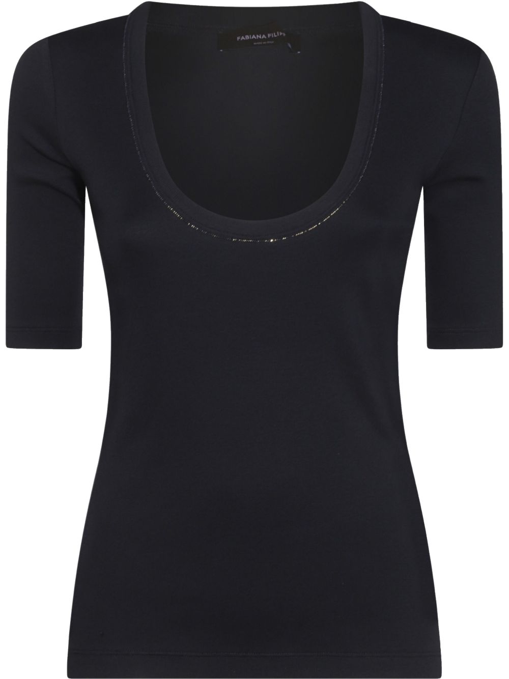 Fabiana Filippi beaded-trim ribbed-knit Top Topwear Fabiana Filippi