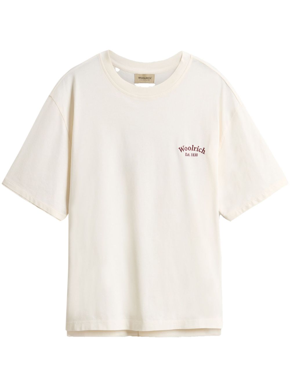 Woolrich Pure Pima Cotton T-Shirt with Logo Topwear Woolrich