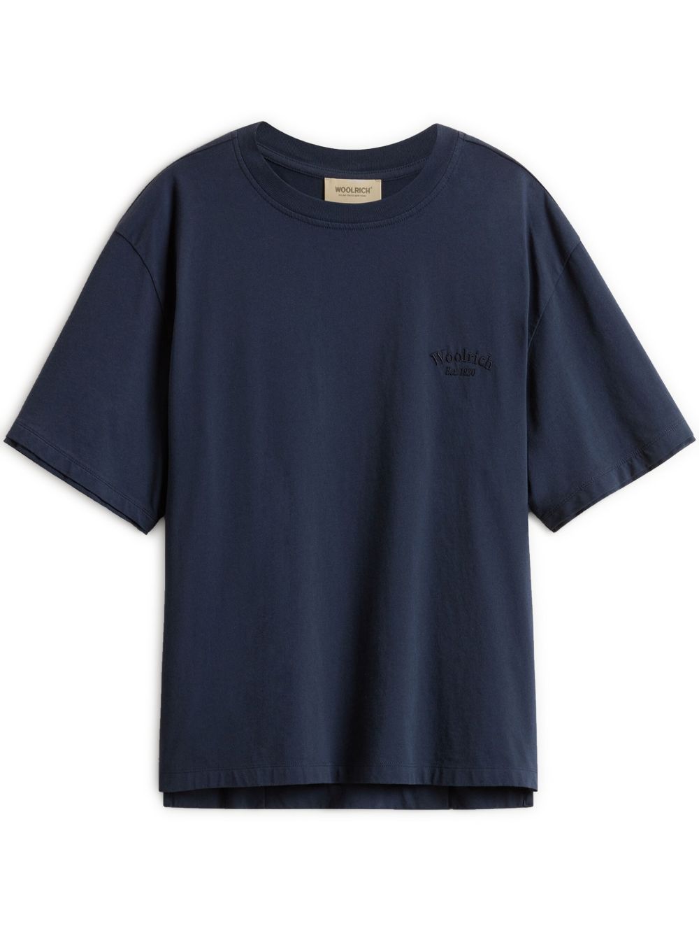 Woolrich Pure Pima Cotton T-Shirt with Logo Topwear Woolrich