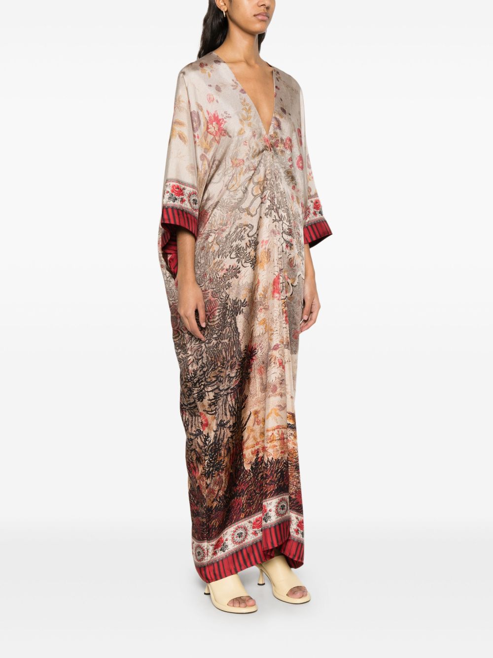 Pierre Louis Mascia printed silk long dress Dresses Pierre Louis Mascia