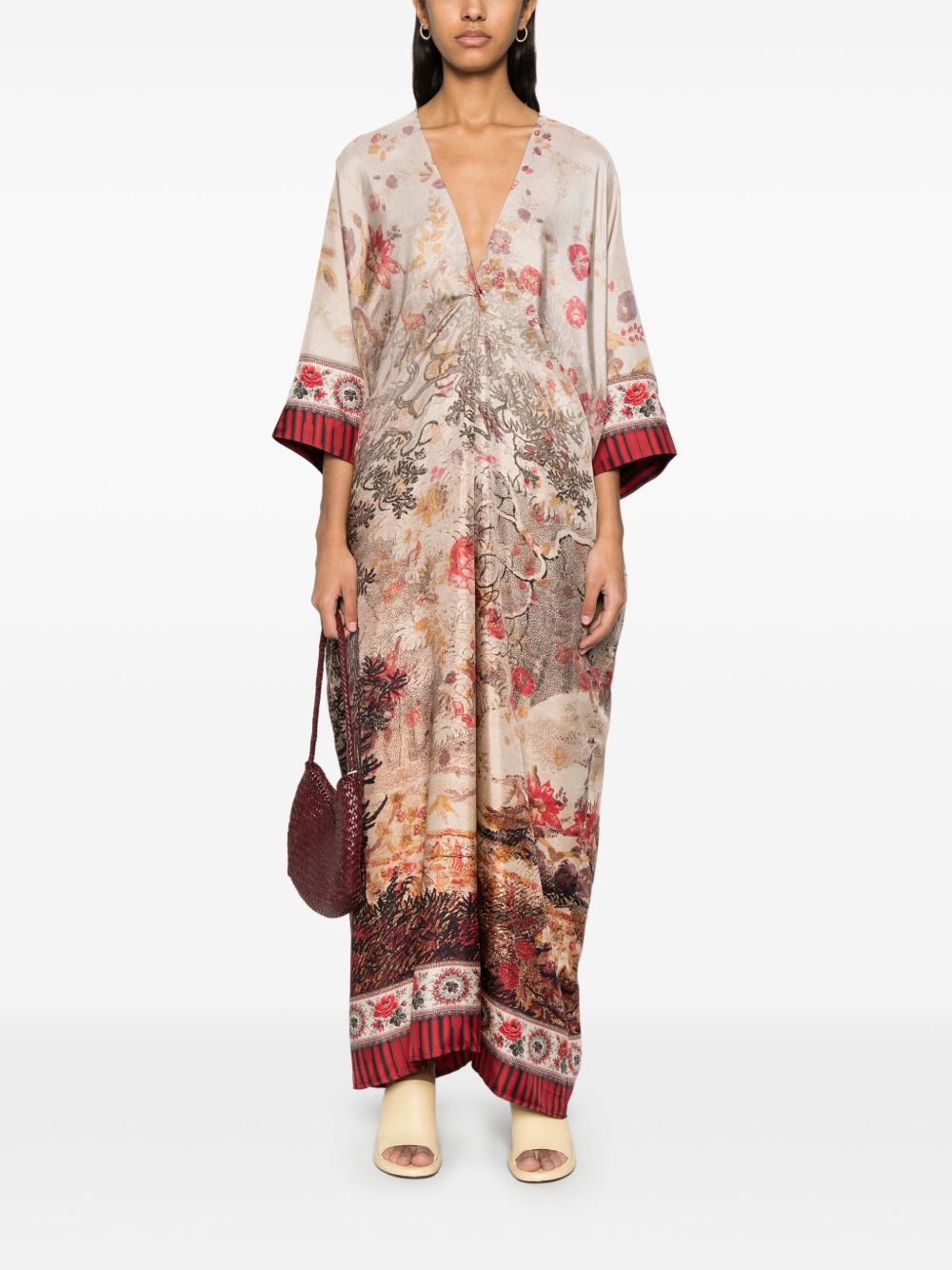 Pierre Louis Mascia printed silk long dress Dresses Pierre Louis Mascia