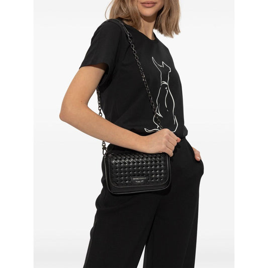 E 'Clat Emporio Armani logo-patch bag Clutches EMPORIO ARMANI White Smoke