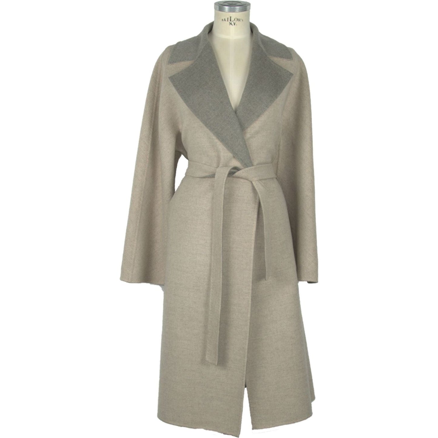 Made in Italy Elegant Italian Virgin Wool Coat Made in Italy