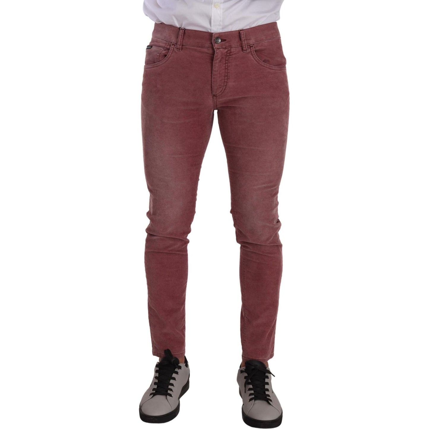 Dolce & Gabbana Elegant Slim Fit Corduroy Jeans Dolce & Gabbana