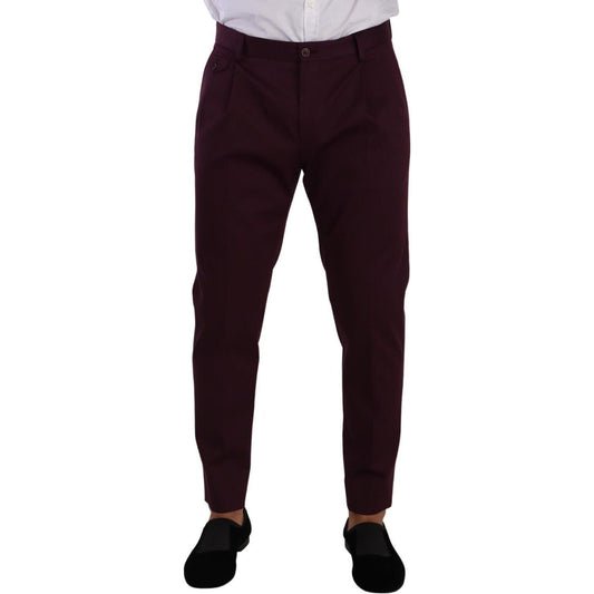 Dolce & Gabbana Elegant Purple Chinos for the Modern Man Dolce & Gabbana