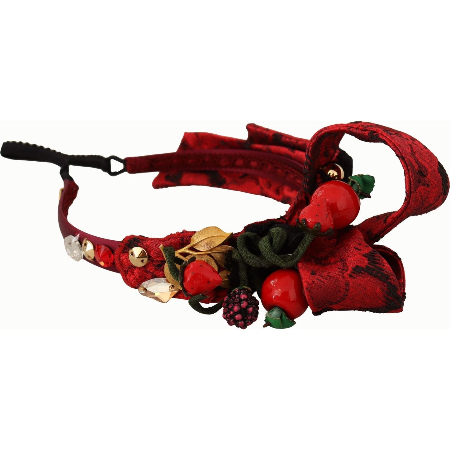 Dolce & Gabbana Cherry Sicily Embellished Red Diadem Dolce & Gabbana