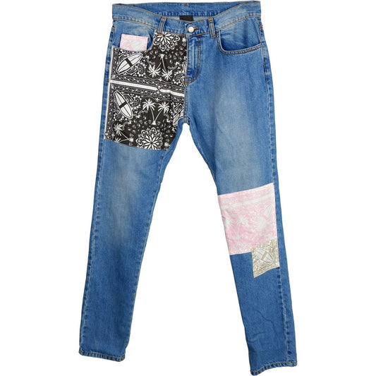 Comme Des Fuckdown Blue Cotton Men's Jean Comme Des Fuckdown