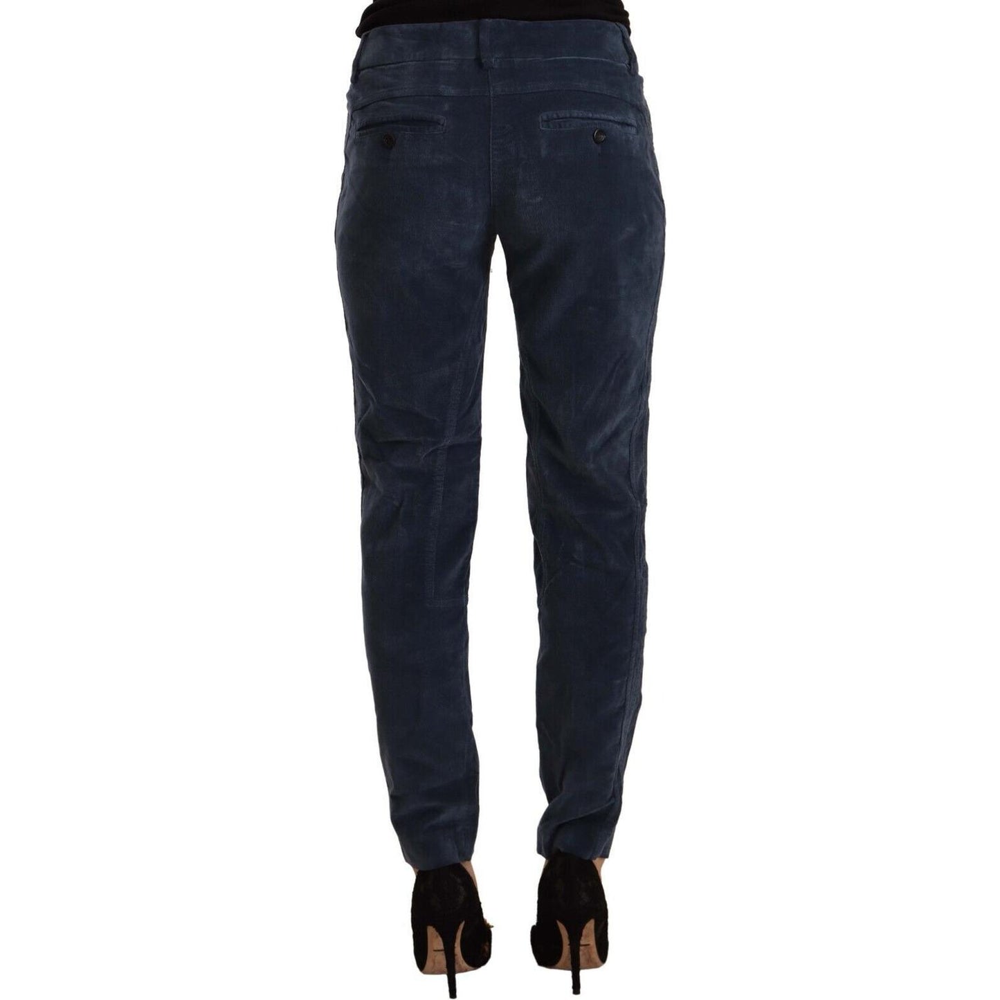 Peserico Elegant Tapered Cotton Blend Pants Peserico