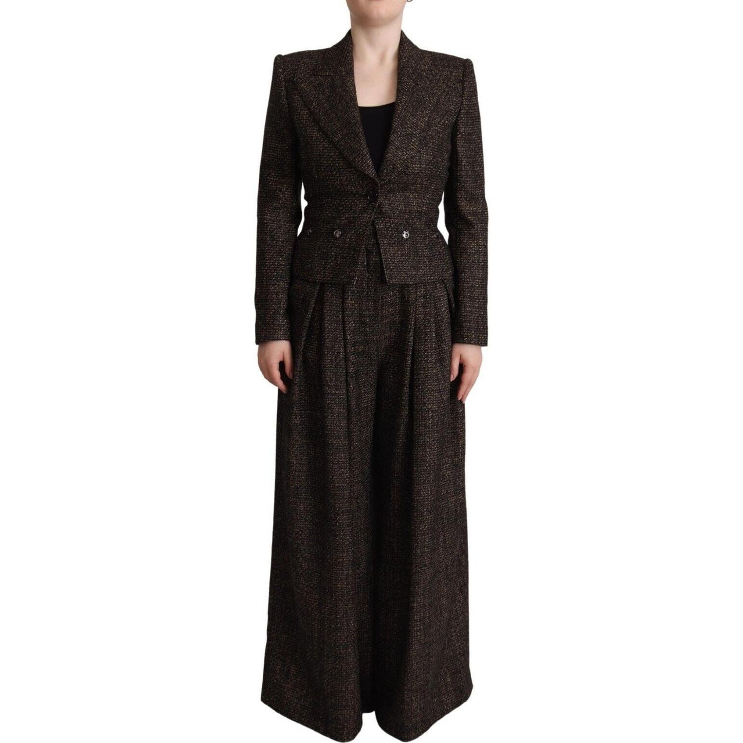 Dolce & Gabbana Chic Wool Blend Suit Set Dolce & Gabbana