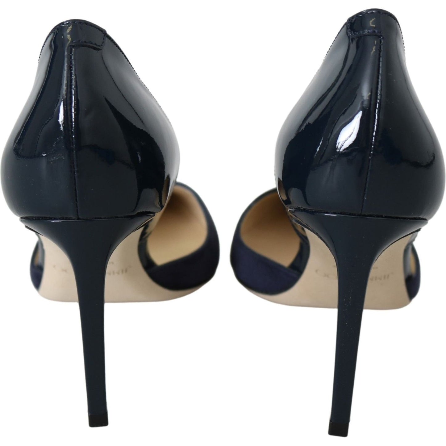 Jimmy Choo Elegant Navy Suede Pointed Toe Pumps Jimmy Choo