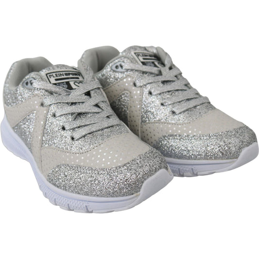 Plein Sport Chic Silver Runner Jasmines Sneakers Plein Sport