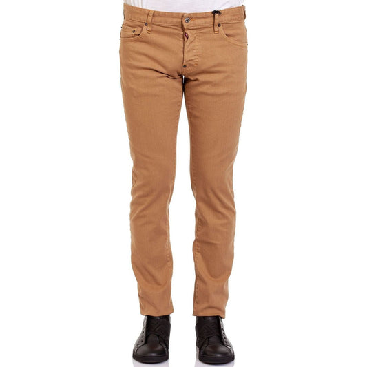 Dsquared² Brown Cotton Men's Jeans Dsquared²