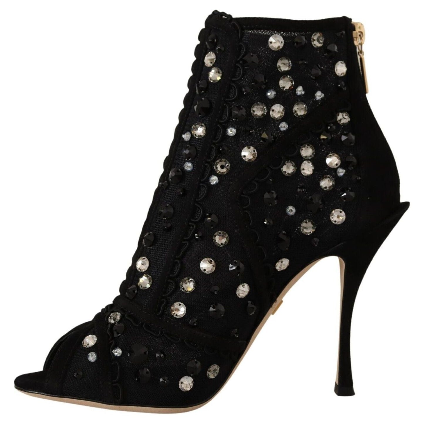 Dolce & Gabbana Embellished Crystal Short Boots Dolce & Gabbana