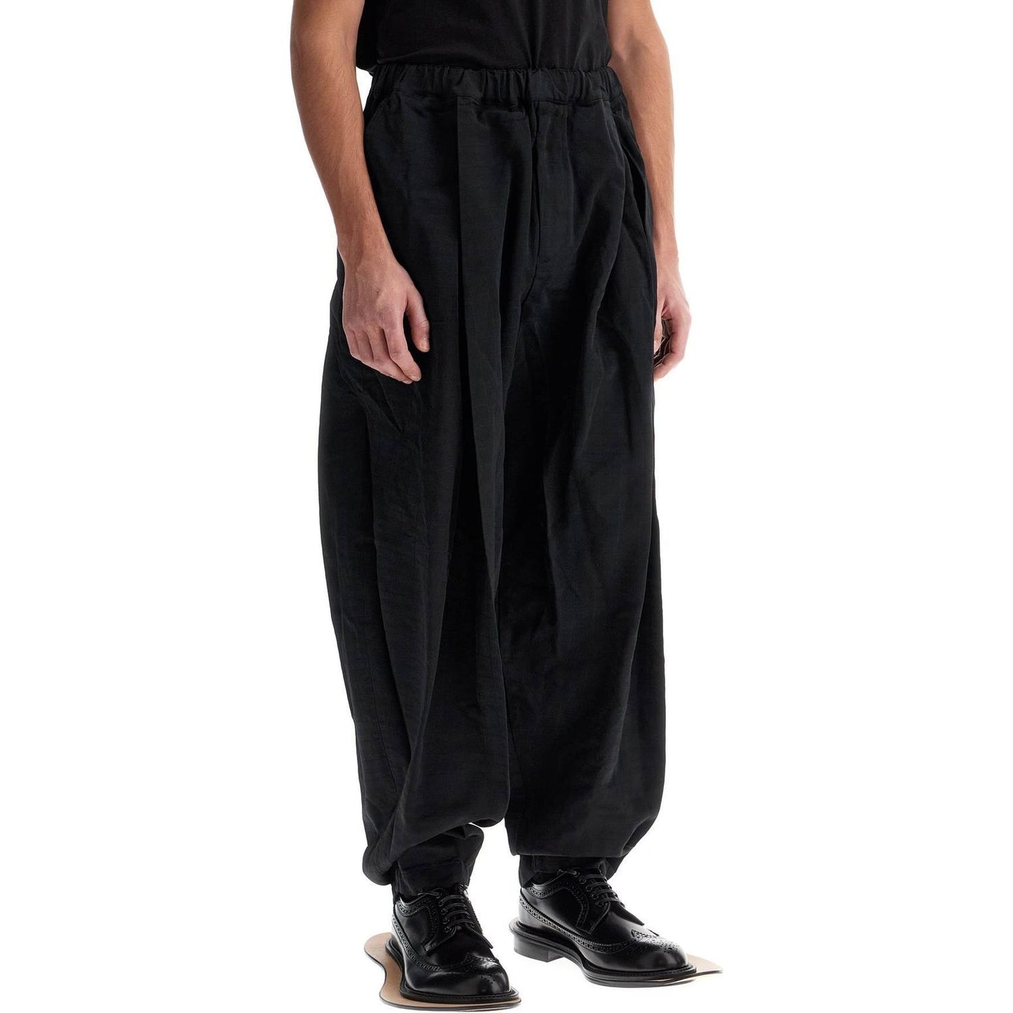 COMME DES GARCONS BLACK harem pants with pleats