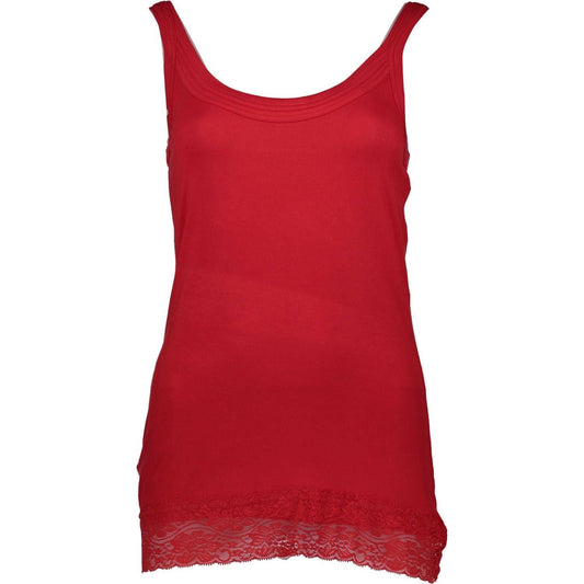 Silvian Heach Red Cotton Women Top Silvian Heach