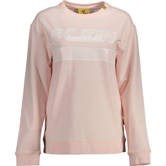 Plein Sport Pink Cotton Women Sweater Plein Sport