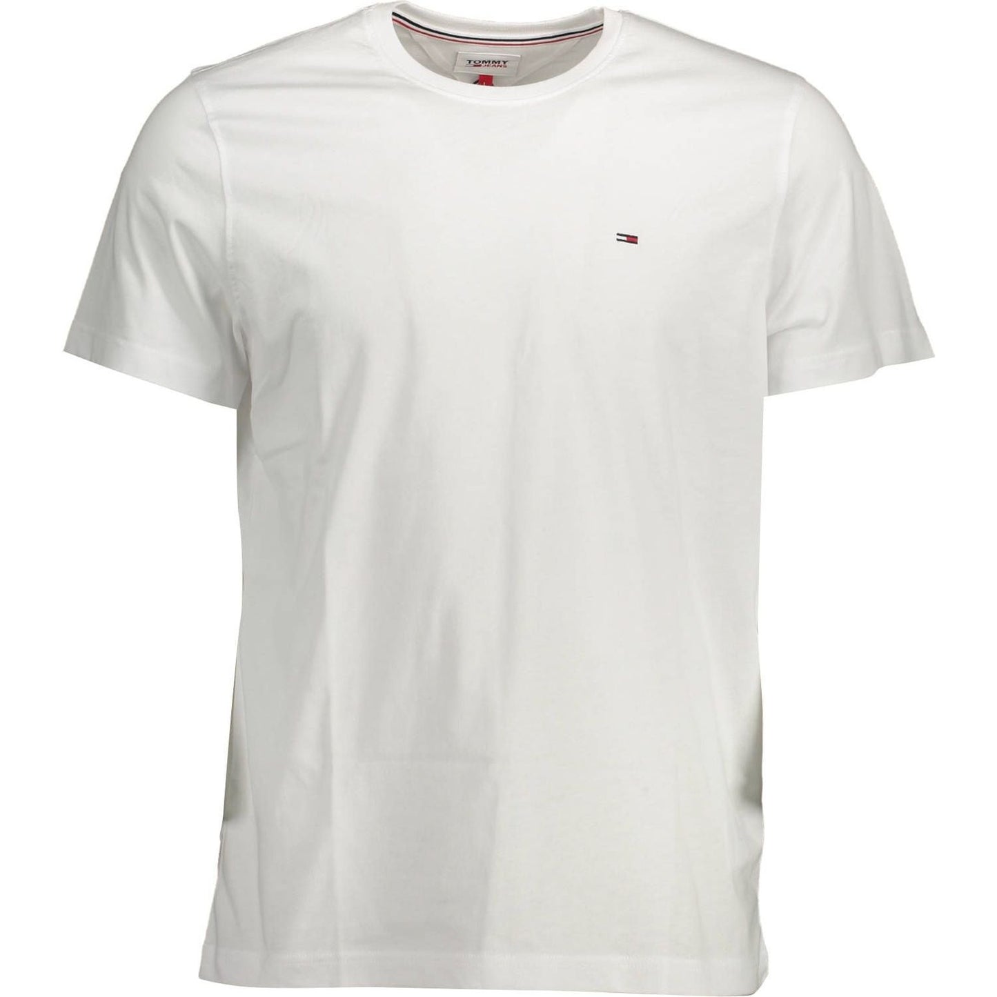 Tommy Hilfiger White Cotton Men T-Shirt Tommy Hilfiger