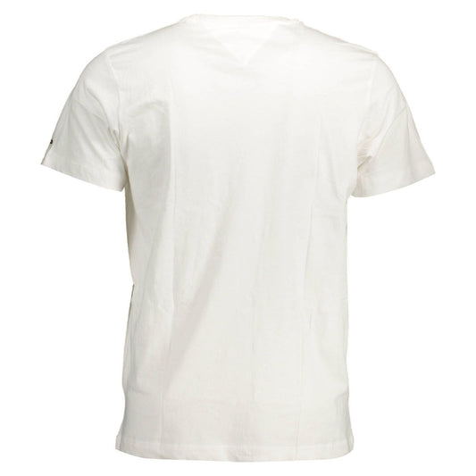 Tommy Hilfiger White Cotton Men T-Shirt Tommy Hilfiger