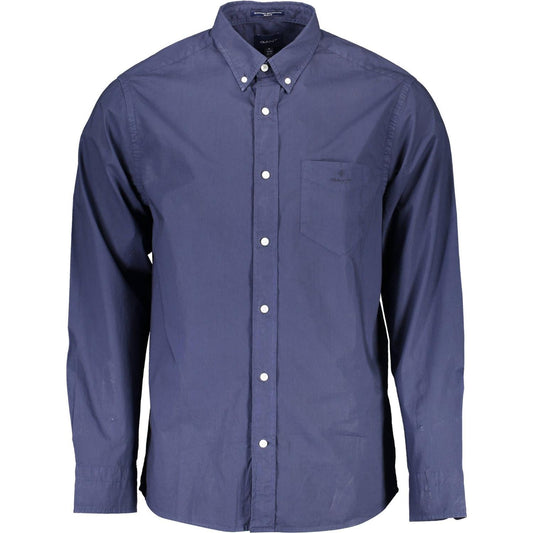 Gant Blue Cotton Men Shirt Gant