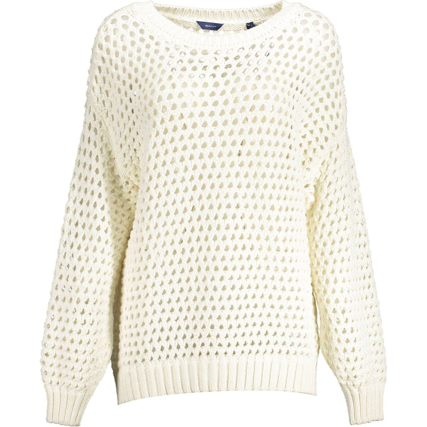 Gant White Cotton Women Sweater Gant