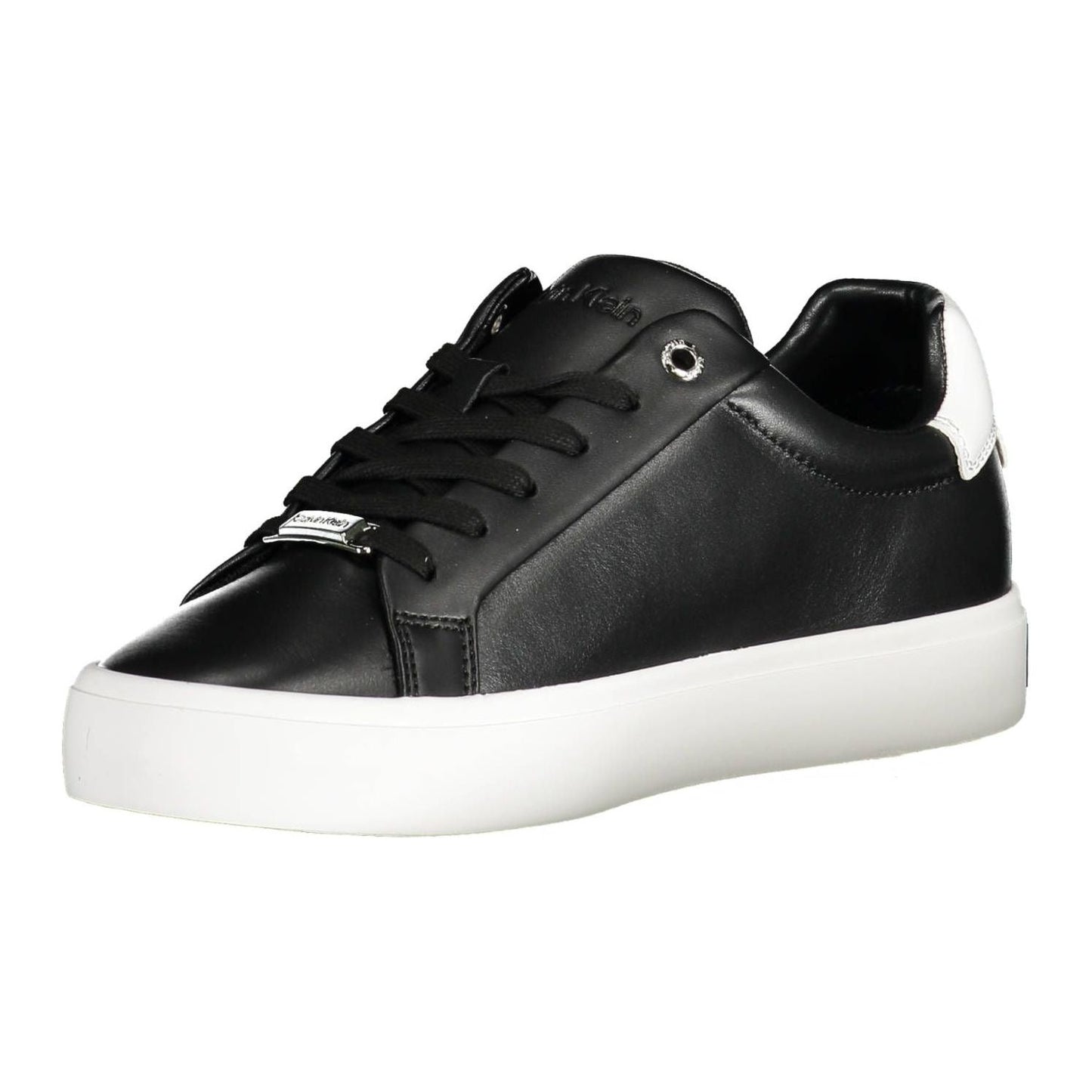 Calvin Klein Black Leather Women Sneaker Calvin Klein