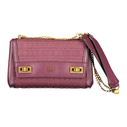 Chic Purple Chain Handle Shoulder Bag