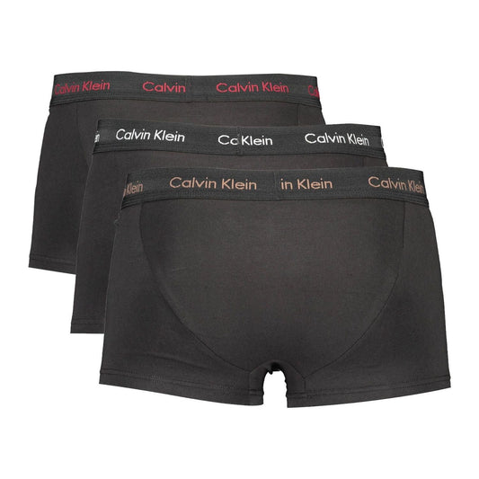 Calvin Klein Black Cotton Men Underwear Trunk Pack Calvin Klein