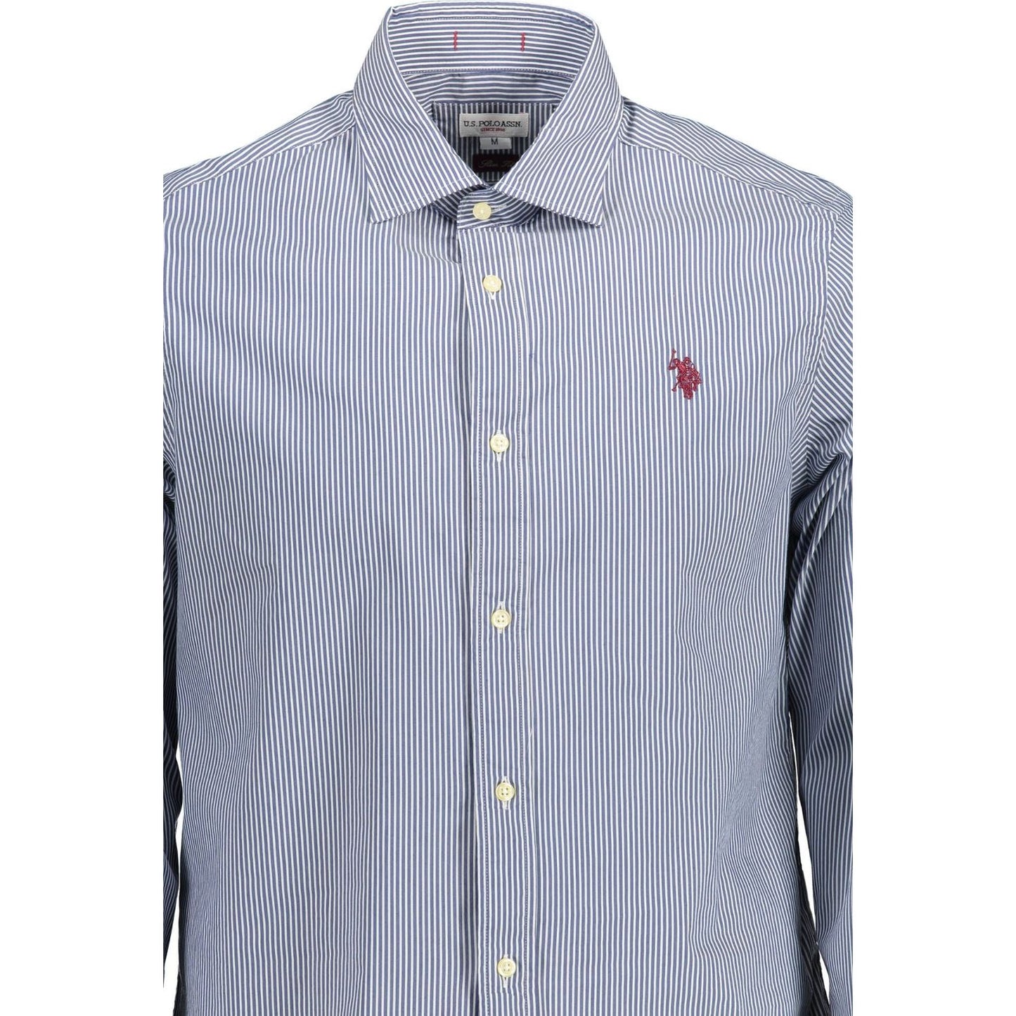 U.S. POLO ASSN. Blue Cotton Men Shirt U.S. POLO ASSN.