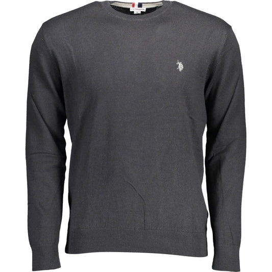 U.S. POLO ASSN. Black Cotton Men Sweater U.S. POLO ASSN.