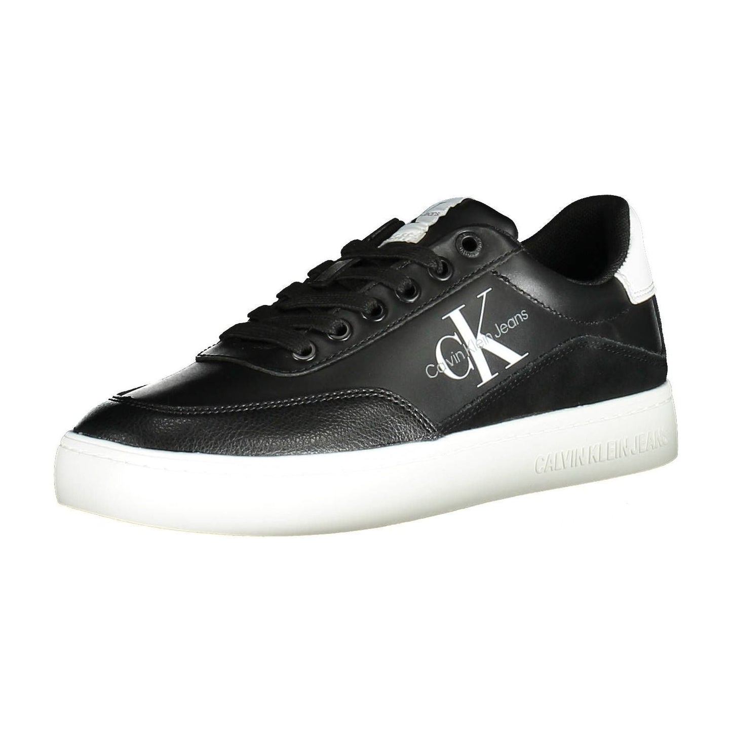 Calvin Klein Black Leather Women Sneaker Calvin Klein