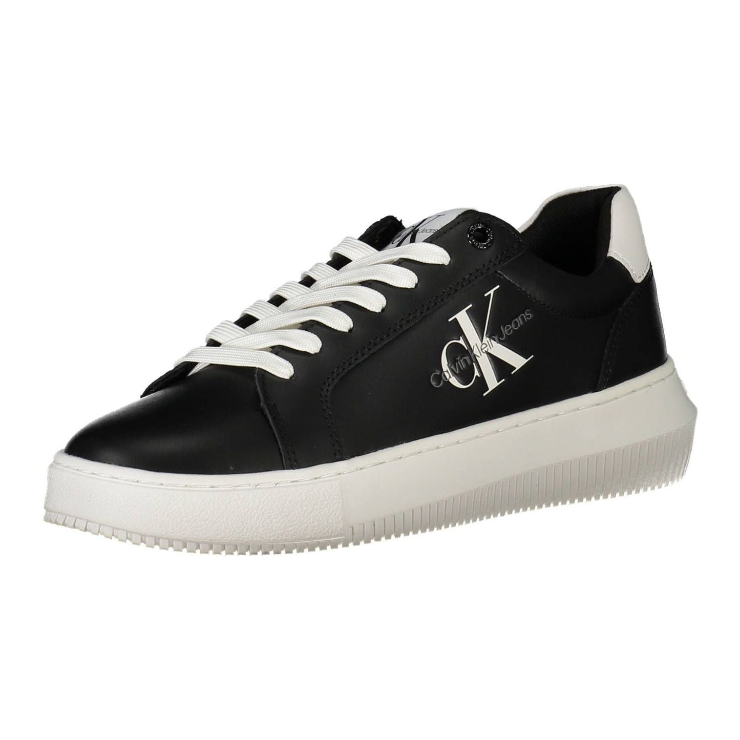 Calvin Klein Black Leather Women Sneaker Calvin Klein