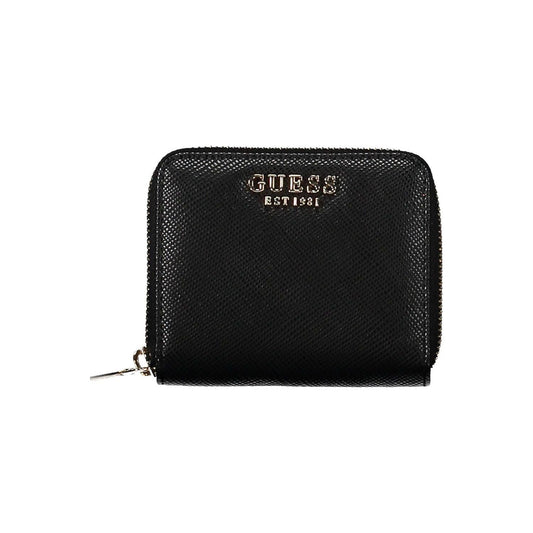 Guess Jeans Black Polyethylene Women Wallet Guess Jeans