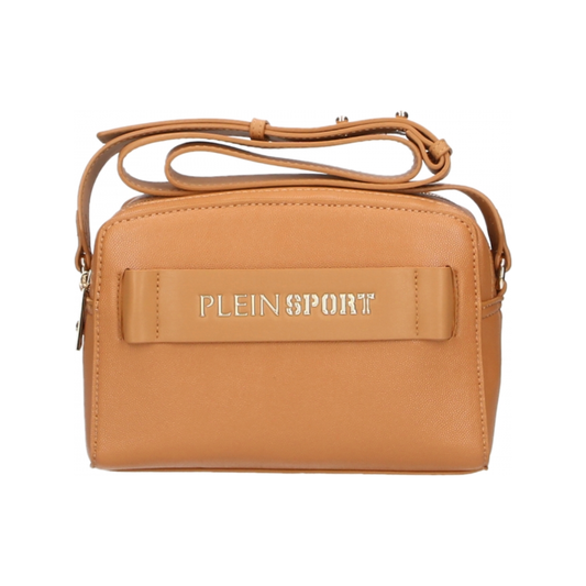 Chic Camel-Toned Crossbody with Double Zip Closure